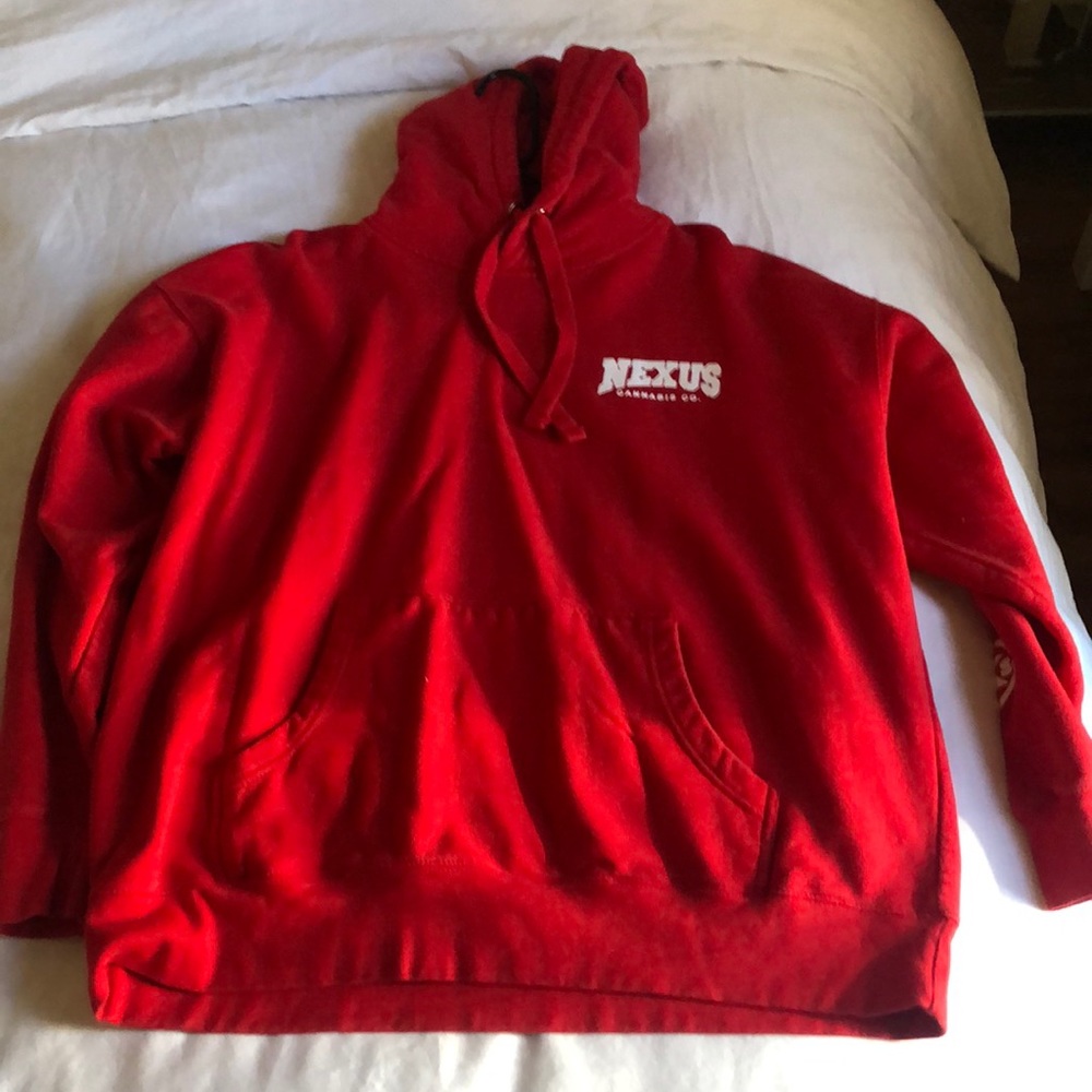 Red nexus heavyweight hoodie
